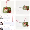 Party Decoration Party Christmas Decoration Supplies MDF Sublimation Blank Hanging DIY Ornament 823 Drop Delivery 2021 Home Garden Fe Dhned