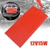 Tapis chauffant en Silicone, 12V, 15W, Flexible, étanche, lit pour coussinets électriques 3D, rouge