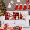 Pillow Case Christmas Ers 18X18 Inch Set Of 4 Farmhouse Cases For Sofa Couch Decorations Throw Drop Delivery 2022 Sports2010 Am9Go