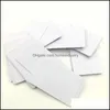 Party Favor Party Favor Printable Blank SubliMation PVC Card Plastic White ID Business for Promotion Gift Name Cards Desk Number Tag DH1NL