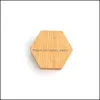 Jewelry Boxes Personalized Wooden Ring Rustic Wedding Wood Box Holder Customized Engagement Creative Pendant Jewelry Store Packaging Dhmwu
