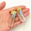 Подвесные ожерелья Wt- P880 Clear Quartz Crystal с голубым кианитовым очарованием Healing Stone Jewelry Boho