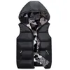 Gilet da uomo DIMUSI Giacche senza maniche invernali Uomo DoubleWear CottonPadded Gilet con cappuccio Cappotti Uomo Gilet caldi e spessi Abbigliamento 220905