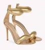 우아한 브랜드 Bijoux 가죽 샌들 신발 누드 블랙 골드 여성 버블 프론트 스트랩 하이힐 파티 웨딩 럭셔리 레이디 워킹 EU35-43 Shoebox