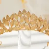 Fasce Foglia d'oro Corona Fascia per capelli Diademi nuziali per la sposa Dea greca Copricapo Donne Principessa Ragazze Spettacolo Prom Capelli A Sexyhanz Amjht