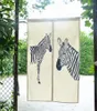 Rideau Nice Zebra Rideaux Coréen Coton Animal Sauvage Porte Cloison Demi Chambre Japonaise
