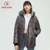 Womens Down Parkas Hailuozi Womens Winter Jacket Classic негабаритный случайный толстый женский пальто капюшона Parka женская одежда Hight Outwear 852 220902