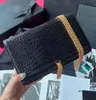 Tassel -ontwerpers alligator schoudertassen klassieke vrouwen crossbody ketting tas koppeling dame flap messenger portemonnee krokodil koeienhuid lederen handtassen 24 cm 7a cijfer