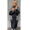 Parkas en duvet pour femmes Malina col rabattu mode Patchwork manteaux pied-de-poule élégant ample longue veste en coton femme dames JP 220905