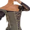 Women039s carri armati vintage corset tops estate donne tagliate sexy pizzo up bandage serbatoio senza maniche fata principessa gilet cospl9418136