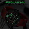 Wallwatches Mini Focus Fashion Mens Watches Top Brand Luxury Luxury Water Water Sports Clock Wall Wall Wall Wall Relogio Masculino Red Silicone Strap 220905