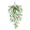 Decorative Flowers Hanging Plants Eco-friendly Bamboo Leaves Home Decor Wall Artificial Rattan For Office