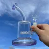 Små glas vatten bong vattenpipa dab riggar downstem perc rökning percolator vatten rör oljeriggar