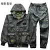Men's Tracksuits Autumn And Winter Outdoor Tactics Hunting Camouflage Pants Top Hooded Suits Thick Work Clothes Men