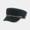 Berets Baskenmütze Hüte Für Frauen Solide Schwarz Gelb Leopard Band Casual Outdoor Mode Dekoration Bühne Sombreros De Mujer