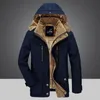 Men's Down Parkas Winter Men Hooded Fur Linner Thicken Jacket Male Casual Overcoat Hat Detachable Coats Man Jaqueta Masculina Plus Size 6XL 220919