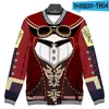 Chaquetas de mujer 2022 impresión 3D Genshin Impact Logo Cosplay chaqueta de béisbol hombre Casual Sudadera con capucha ropa Harajuku Hip Hop