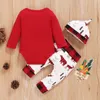Roupas Conjuntos de roupas Citgeett Autumn natal 3pcs infantil meninas de manga comprida camisetas tops animais cal￧as de cal￧a roupas de roupas de f￩rias 220905