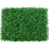 Dekorativa blommor 40x60 cm Artificial Plant Wall Lawn Grass Panels Garden Shop Shopping Center Home Decoration Plastic Turf Green Carpet