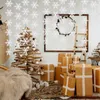 Décorations de Noël Décoration Guirlandes de papier de flocon de neige DIY Bannière suspendue pour la maison Chambre Fête d'anniversaire Décor Fournitures Ornements