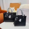 Totes COABAG The Tote Bag Women Animal Print Leather Handbag Woman Designer Handbags Luxury Shoulder Shopping Bags Fashion Purse 220902