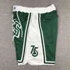 شورت الرجال 22 Georgetown Hoyas College Fornball Shorts Movie Just Men Don Don Zipper Combly All Team Retro Tweatpants Hip Pop Fashion Pant top Quality