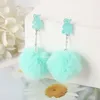 Orecchini per gocce Accessori per gioielli di alta qualità Oreni Orecchini per cani da parate 1PAIR CINETTO MULticoolours Bear Candy Charms Res44428093