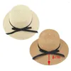 Wide Brim Hats Summer Foldable Portable Beach Hat Straw Cap Sun Visors