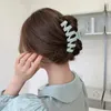 Koreańskie pazurki do włosów geometryczne matowe puste włosy klip kobiet kucyk klipsy barrettes Hair Accessories5605359