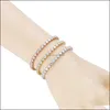 Bracelets de charme Lady Girl Sier Infinity Symbole d'amour sans fin Bracelet de charme Bijoux Cadeau avec bracelet en cristal brillant pour l'amitié / Si Dhrsx