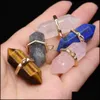 Charms Reiki Guérison Pendum Hexagone Prisme Cristal Pierre Naturelle Charmes Quartz Pendentif Pour Femmes Hommes Collier Bricolage Trouver Dhseller2010 Dhpiv