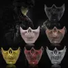 Skelet feestmasker half gezicht werkelijke gevechtsstrijder gezichtsmaskers Halloween feest enge masker snelle levering