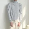 Erkek Sweaters Sonbahar Kış Yavurucu Basit Tüm Maç İnce Uygun Sıradan Erkekler Giyim Katı Örme Külükler Homme 3 Renkler