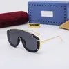 2022 Luxury Unisex Shield Sunglasses Man Woman Unissex Fashion Glasses Retro Pilot Design 1652 UV400 7 cor Opcional Top Quality Womens vêm com pacote