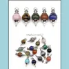 Charmes Reiki Guérison Assortiment Dowsing Pendum Circar Cone Charms Pendentifs En Cristal Pour Collier Accessoires Fabrication De Bijoux Drop Livrer Dhved