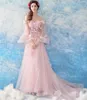 2023 Suknia balowa sukienki wieczorne z długim rękawem koraliki koronkowe sukienki na studniowe suknie balowe kryształ
