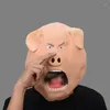 Maschere per feste Sing 2 Gunter Pig Mask Lattice Costume di Halloween Divertente animale Copricapo integrale Accessorio di scena