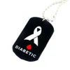 Подвесные ожерелья Творческое диабетическое медицинское предупреждение подвесное ожерелье Sile Dog Lag Long для женщин и мужчин здоровье напоминать драгоценный камень Lulubaby dhvmx