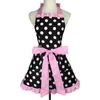 Apron Cotton dot Princess Apron Home Daily Kitchen Work Overalls 1223678