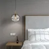 قلادة مصابيح Nordic Loft Creative Glass Light Art Vintage غير منتظمة غرفة نوم بجانب السرير مقهى LED