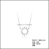 Colliers pendentiels Collier Bénédiction Card-cadeau Small Dainty Gold Sun God Light With Corde Pendant Chain - Costume Costume Choker Jewelr DHPMN