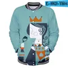 Damen Jacken Cosplay Langarm Lustige Junge/Mädchen Winter Baseball Uniform Poker 3D Druck Männer/Damen Jacke Sweatshirts