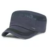 New Men's Flat-Top Cap Spring and Summer Breathable Mesh Cool Hat Simple Women Men Military Cap Outdoor Sun Visor Caps