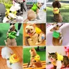 Hundekragen Cartoon Frosch Prinz Ente Haustierstil Brustgurt Leine Traktion Rücken dreiteiliger Anzug Katzenzubehör