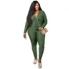 Femmes Plus Size Survêtements Plus Size CloTHing XL-5XL Deux Pièces Ensemble Femmes Survêtement Sweat Joggers Hiver Outfit En Gros L220905