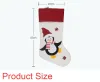 Christmas Ornaments Stockings Socks with Santa Claus Christmas Lovely Bag For Children Candy Gift Bag Fireplace Xmas Tree Decoration C0907