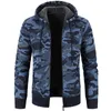 Cardigan camuflagem de camuflagem de malha masculino