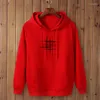 Men's Hoodies Simple Creative Design Line Cross Print Hoodie Men's Arrival Autumn And Winter Style Men