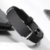 Accessoires personnalisés bijoux personnalisés zorcvens 2022 Nouveaux bracelets de silicone gravure décontractés pour hommes pour hommes en acier inoxydable i ...