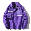 Giacche da uomo 2022 giacca maschile con cerniera autunnale Lettera di padella per overcoat maschio plus size hip hop cappotto